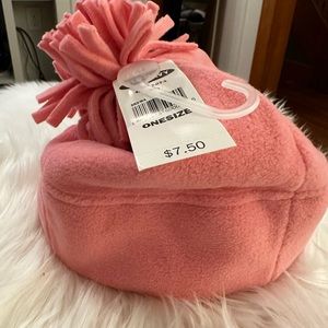NWT Kids Pink Hat with PomPom by Old Navy